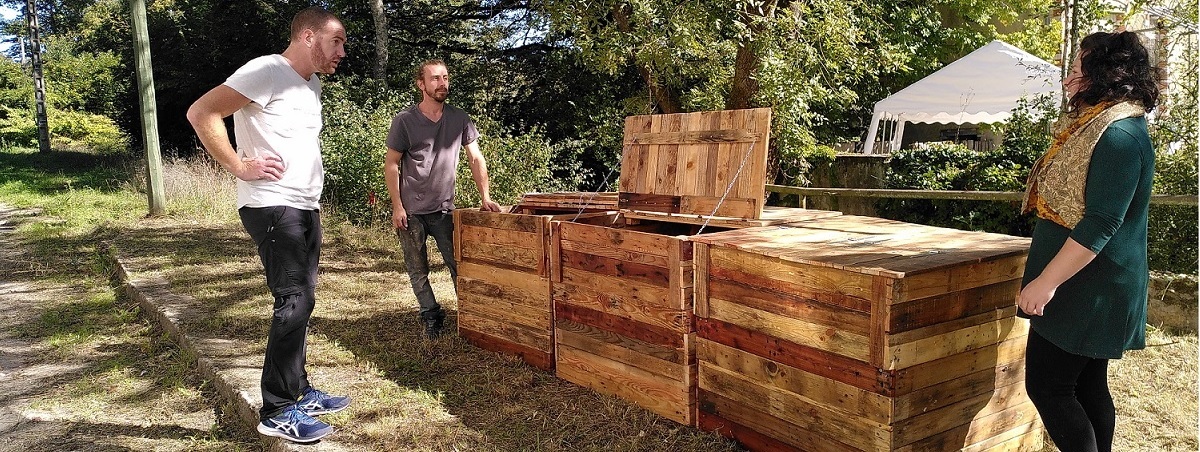 point de compost de la Chaponnière